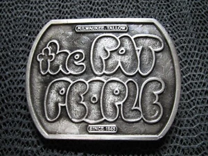 MILWAUKEE TALLOW THE FAT PEOPLE BELT BUCKLE! VINTAGE! RARE! BERGAMOT! 1976! USA - Picture 1 of 11