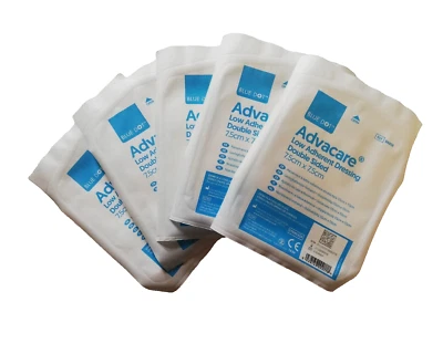 ALMOHADILLAS DE APÓSITO BAJAS NO ADHERENTES - 7,5 cm X 75 cm - x 5 ALMOHADILLAS - HERIDAS, CORTES, ROZADURAS Foto 1 de 3