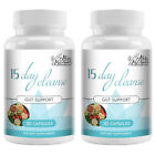 Gut and Colon Support 15 Day Cleanse Colon Cleansing 30 Capsules 2pcs