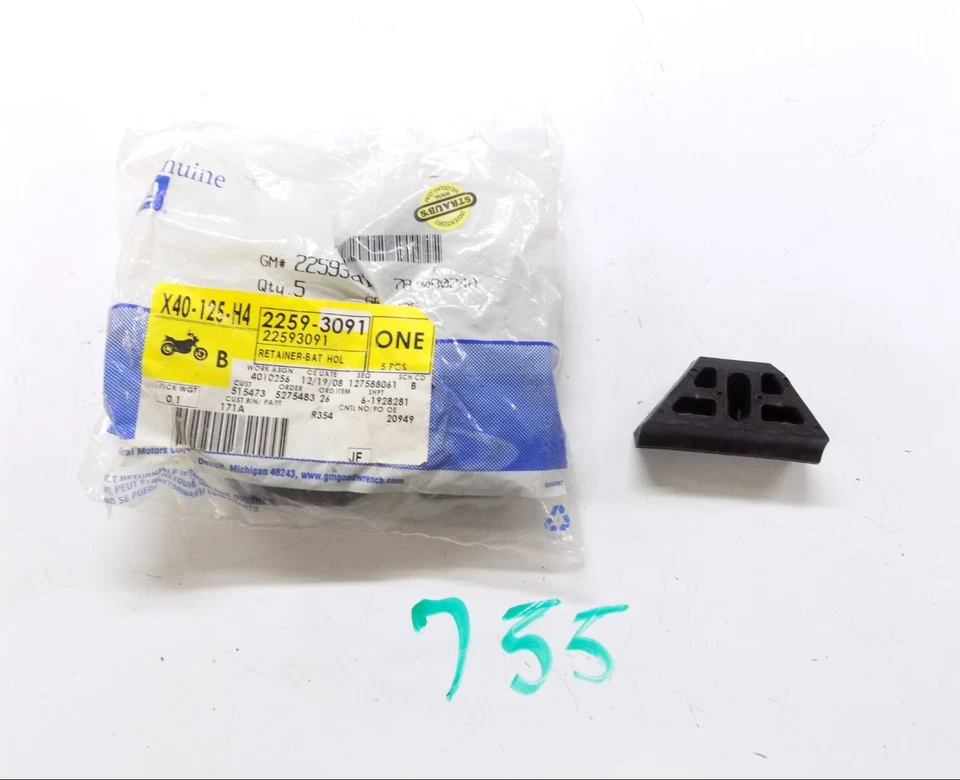 Abrazadera de soporte de amarre de sujeción de batería NOS GM 2005-2007 PONTIAC G6 22593091 Foto 1 de 1