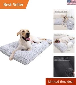 Deluxe Waschbares Hundebett - Luxuriöse Plüsch Anti-Rutsch Isomatte für Hunde - Bild 1 von 8