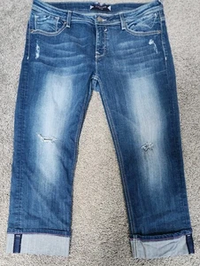 Vigoss Damen Capri Jeans blau Fit/Crop Neu ohne Etikett T19 - Bild 1 von 9