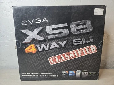 NEW EVGA X58 4-WAY SLI CLASSIFIED Motherboard Designed For Intel i7 Processors - Image 1 of 4