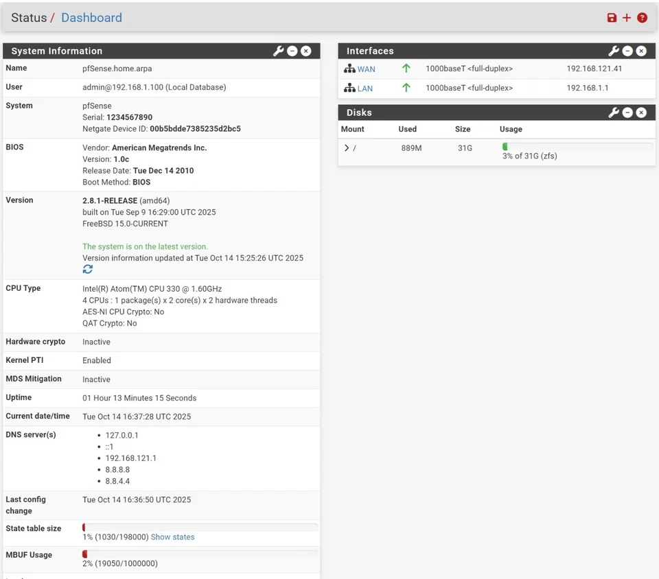 SuperMicro Intel Atom CPU 330 / 2GB 1X2GB RAM / 32GB SSD / 2x Nics / PFSense - Image 1 of 4