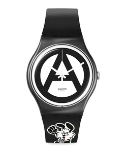 Swatch VICK BY VERDY Artist Special SO29Z138 Uhr Schwarz Neu mit Box Japan - Bild 1 von 10