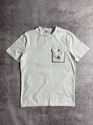 Moncler Lujo Hombre Camiseta Blanca Talla S Foto 1 de 4