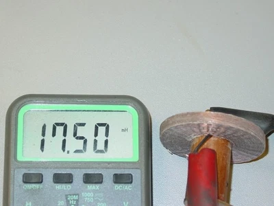 Big 17 mH coil inductor silk wire for tube crystal radio restoring vintage - Image 1 of 4