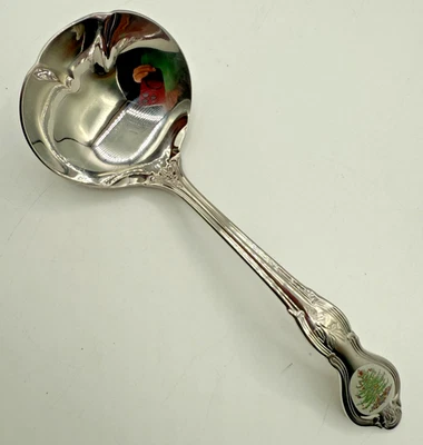 Spode Christmas Tree 18/10 Stainless Flatware Gravy/Soup Ladle - Image 1 of 4