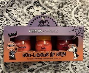 PEANUTS X CELAVI BOO-LICIOUS Lip Balm Cauldrons 3 Piece Set Hydrating Nourishing - Picture 1 of 6