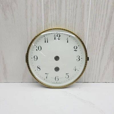 Trend 4 1/2" Clock Face Dial With Bezel And Glass. 5 1/2" Overall New Old Stock - Image 1 of 4