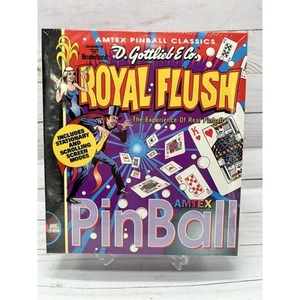 D. Gottlieb E Co. Royal Flush Pinball PC CD-ROM 1994 Amtex Sealed in Box - Picture 1 of 3