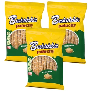  Aksam Beskidzkie Paluchy z sezamem 100 g x 3 sztuk ZESTAWY - Bild 1 von 1