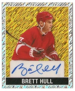 2024-25 Leaf Metal Originals 1948 Brett Hull Prismatic Gold 1/1 (HOF) - Picture 1 of 3