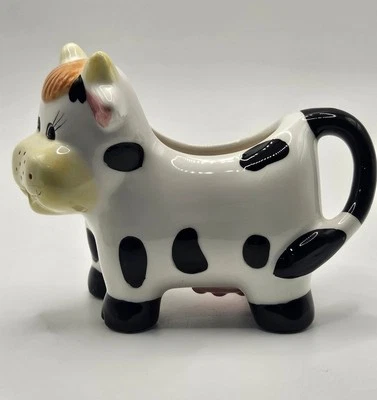 Crema cerámica de vaca Holstein de Houston Harvest decoración de granja Foto 1 de 4