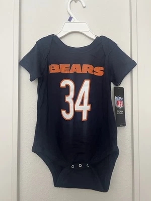 Traje a presión Chicago Bears Walter Payton #34 azul 6/9 meses Foto 1 de 3