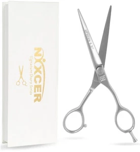 NIXCER HAIR CUTTING SCISSORS SHARP KOREAN CONVEX EDGE BLADE SHEARS SERIES 6.25" - Picture 1 of 7