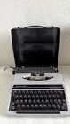 Machine à écrire portable roseau argent SR 100 tabulation Japon vintage testée fonctionne