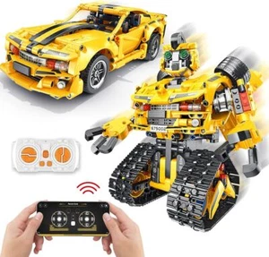 Kinder Technik Ferngesteuert Roboter 901 Stück 2 in 1 RC Bauspielzeug Geschenke - Bild 1 von 18