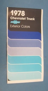 Original 1978 Chevrolet Truck El Camino Außenfarben Händlermappe - Bild 1 von 3