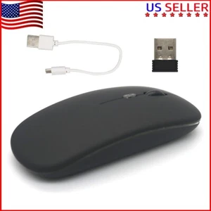 Wireless Gaming Mouse USB Ergonomic Optical For PC Laptop Computers Rechargeable - Picture 1 of 16