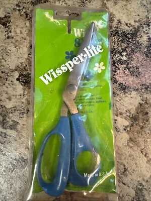 Wiss Pinking Sheers Vintage Wissper-Lite  8" Blue handle Original Package - Image 1 of 4