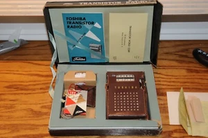 Vintage Toshiba 7 Transistor Radio Model 7TP-352m Marine all Paper Work Original - Picture 1 of 16