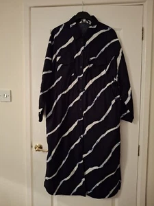 Vestido Midi Marks And Spencer Azul Marino Mezcla Talla 16 Pequeño Nuevo Con Etiqueta - Imagen 1 de 4