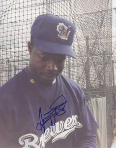Signed 8x10 Tony Fernandez Milwaukee Brewers Autographed photo - COA - Picture 1 of 1