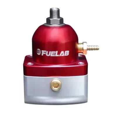 Fuelab 535 Series Mini Fuel Pressure Regulator Red Anodized 53501-2 - Image 1 of 4