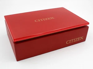 Citizen Scatola Vintage Elegante Colore Rosso Unisex Watch Box RED Classic Watch - Imagen 1 de 6