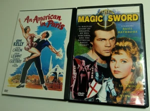 An American in Paris & The Magic Sword DVD lot Gene Kelly Basil Rathbone Music - Picture 1 of 4