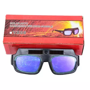 New Solar Powered Auto Darkening Welding Mask Helmet Eyes Goggle Welder Glasses - Picture 1 of 3