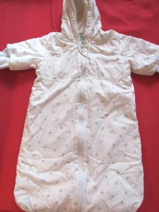 Babyschlafsack, Odenwälder, Babynest, weiß mit Schmetterlingen - Bild 1 von 6