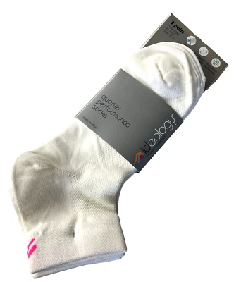 Paquete de 3 calcetines de rendimiento al tobillo Ideology No-Show zapatos blancos talla 4-10 Foto 1 de 4