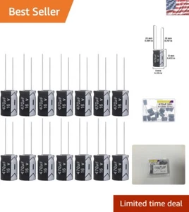 Pack de 15 Condensadores Electrolíticos Aluminio 470uF 16V - Compactos y Confiables - Imagen 1 de 7