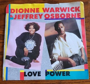 45 RPM 7" Vinyl Dionne Warwick - Love Power / In A World Such As This - Imagen 1 de 3