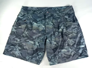 Aftco Camo 9" Shorts Mens Size 42 Ripstop Active Outdoor Fishing Hiking - Picture 1 of 12