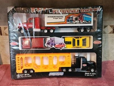 Tootsietoy Vintage Die-cast Metal #1890 Peterbilt Truck Set With 2 Cars ( 1981 ) - Image 1 of 4