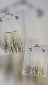 white and gold dress girls 14-16 - Picture 1 of 3