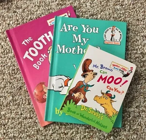 DR. Suess early. hardcover (lot-3) “Are you my mother?-Tooth book -Mr. Brown..” - Picture 1 of 7