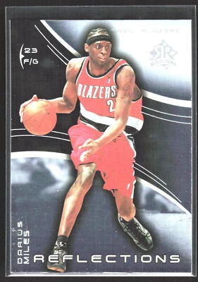 Darius Miles 2003 Upper Deck Triple Dimensions Reflections Card  #69 - Image 1 of 2
