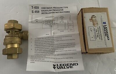 Legend Valve T-459 1/2  Backflow Preventer With Atmospheric Vent. • 34.19£