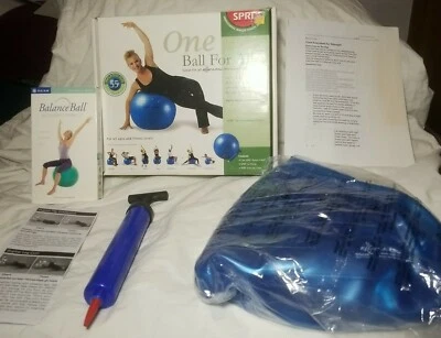 SPRI One Ball for All Resist-A-Ball Exercise Yoga Balance Ball 21" 55cm w/ Pump - Image 1 of 4