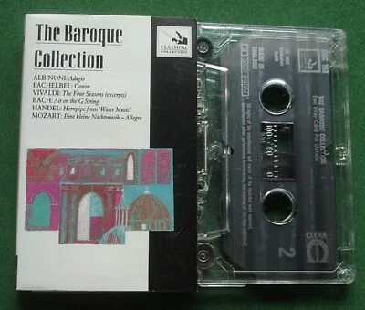 The Baroque Collection Albinoni Pachelbel Vivaldi + Cassette Tape - TESTED  - Image 1 of 2