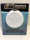 Gorilla Grip Premium Bathtub Overflow Drain Cover Suction Cup BPA Free WHITE New