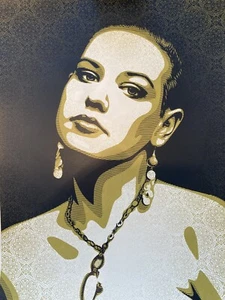 SHEPARD FAIREY 2009 Signed JESSICA Limited Edition OBEY GIANT Numbered 226/475 - Picture 1 of 12