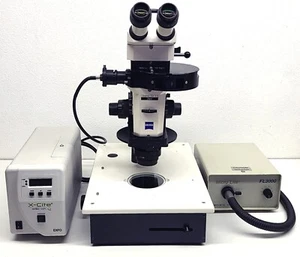 Zeiss Stemi SV11 APO Stereomicroscope w/ Kramer M2Bio Fluorescence & Exfo X-Cite - Picture 1 of 10