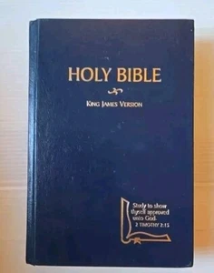 Official Competition Bible 1973 Holman Bible Publishers Blue Hardcover KJV - Picture 1 of 7
