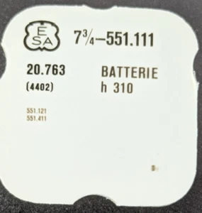 NOS ESA ETA Quartz Watch Cal. 551.111 Part # 20.763 / 4402 Battery Clamp H 310 - Picture 1 of 2