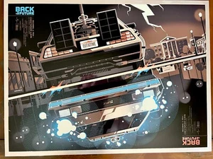 BACK TO THE FUTURE MONDO Metal Poster By Tom Whalen - Picture 1 of 2